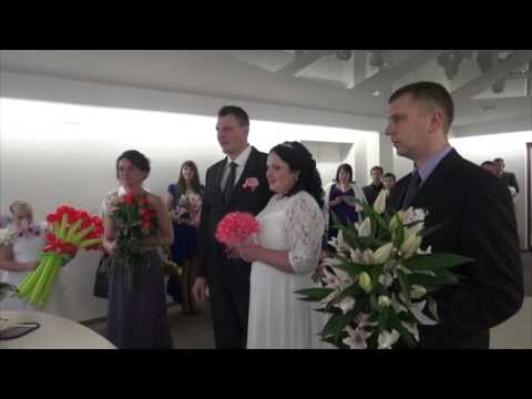 Artūra un Irinas kāzu svinīgā ceremonija mp4
