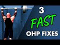 3 Tips I Used to Get My Overhead ABOVE 400lbs! Barbell Push Press Technique - OHP for Beginners