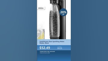 SodaStream Gaia Sparkling Water Maker, Black