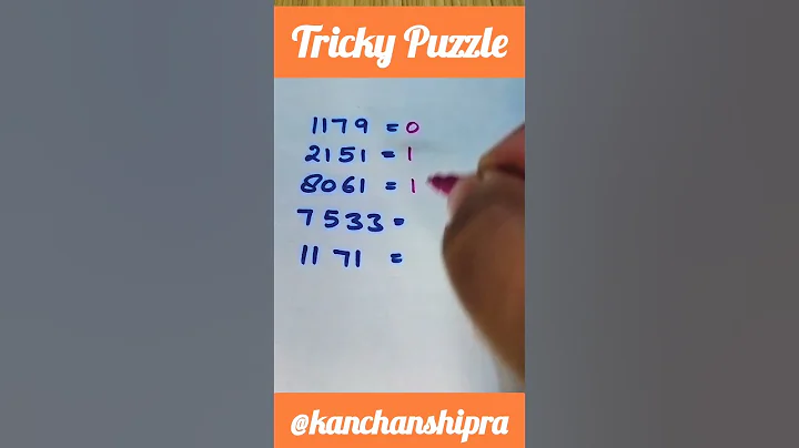 Tricky puzzle | iq test #trending #shorts #youtubeshorts #viral #kanchanshipra #puzzle #mathspuzzles