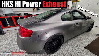 Supercharged Infiniti G35 HKS Hi Power Exhaust Sound Clip  | AnthonyJ350 by AnthonyJ350 1,153 views 6 months ago 1 minute, 55 seconds