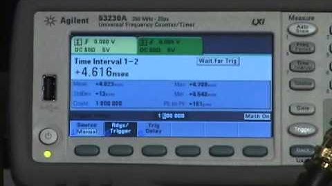 Agilent Technologies 53200 Counter Single-Shot Resolution Demo