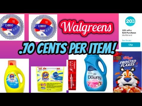 WALGREENS DEALS! .70 EACH ITEM! 20% OFF $20 DEAL! ALL DIGITAL COUPONS!!