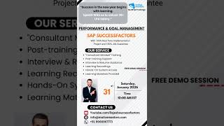 SAP SuccessFactors Performance and Goal Managemen#sap#MotiveMentors #RajeshSapSuccessFactors #HR