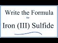 Iron III Sulfide and Periodic Table Concepts