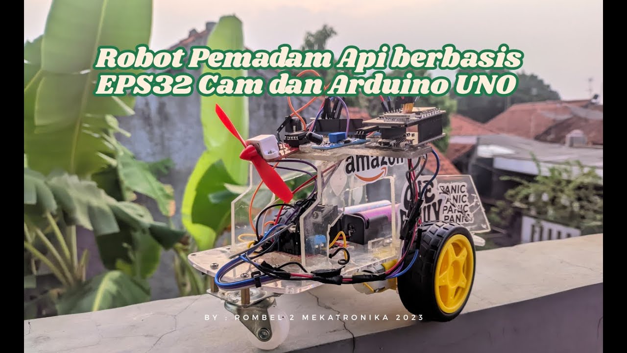 Robot pemadam api berbasis esp32 cam dan arduino uno - YouTube