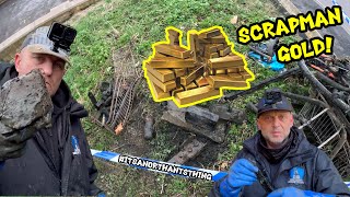 Hidden Treasure. Scrapman Strikes GOLD Magnet Fishing #359