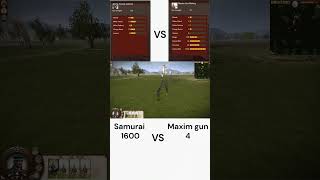 Samurai VS Maxim gun shogun 2 #shorts