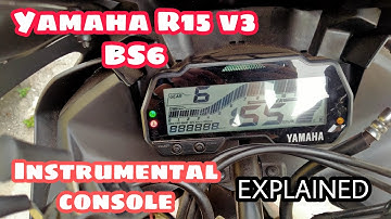 Yamaha R15 v3 bs6 instrument console explained||Tamil