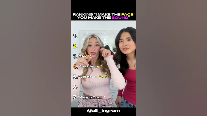 Ranking "I Make The Face You Make The Sound" Trend Part - 10