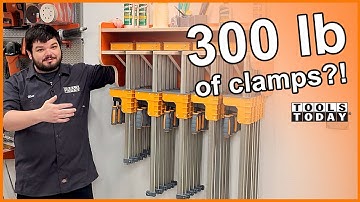 How to Make a Clamp Rack for My Shop | ToolsToday Video