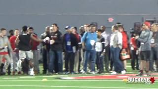 Ohio State Pro Day: Defensive Backs go through drills