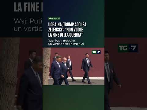 Video Ucraina, Trump accusa Zelensky: «Non vuole la fine della guerra»
