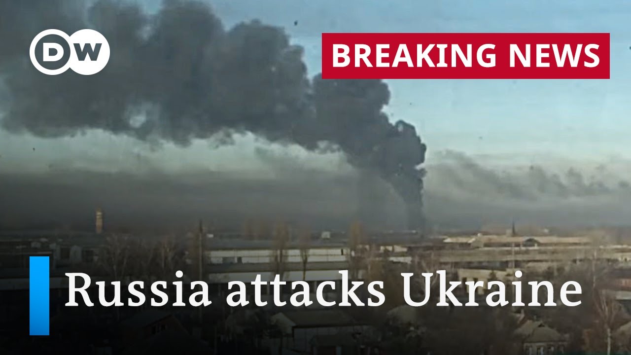 Explosions and air raid sirens heard in Ukraine as Russia launches attacks (2022)