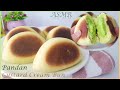 Pandan Custard Cream Bun [No Oven] [ASMR]