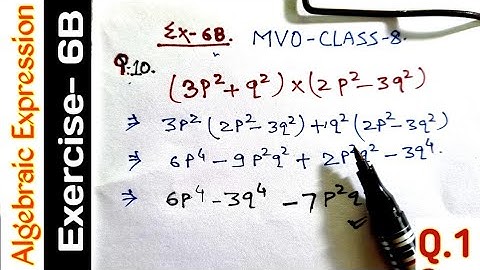 Exercise- 6B | Qus- 10 | Class 8 | Operations On Algebraic Expressions | R S AGGARWAL  #mvo #algebra