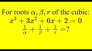 Cubic With Vietas Formula