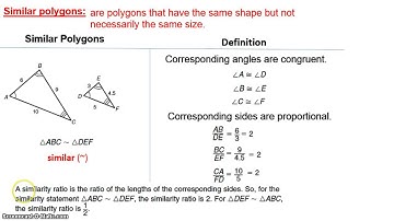 Ratios in Similar Polygons