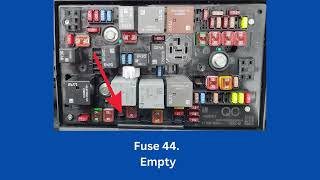 Opel/Vauxhall Astra J Engine Compartment Fuses and Relays Diagram