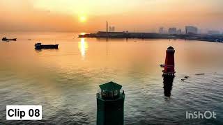 4k Beach Sunset with Soothing music|Nature Satisfying videos |Amazing Sunset satisfying videos/Beach