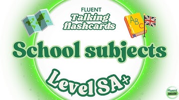 🎤 Talking Flashcards: Learn School Subjects in English | ESL/EFL , LEVEL SA+