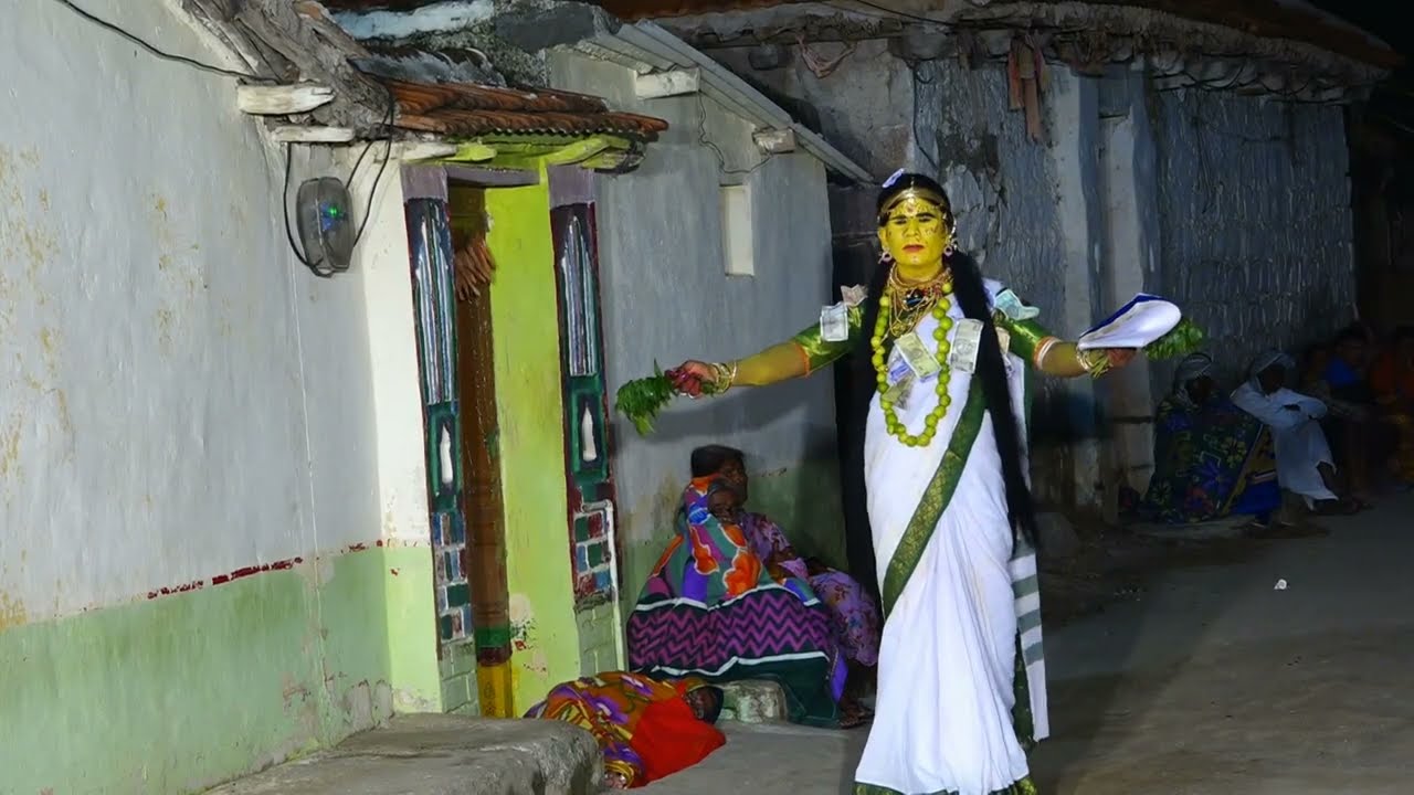 రేణుక ఎల్లమ్మ నాటకం l ఎల్లమ్మ దాగుండుటకు తిరుగుట l గ్రా:మిర్ఖంపేట,మం:కల్హేర్,జిల్లా:సంగారెడ్డి