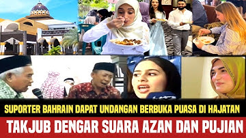 Suporter Bahrain dapat undangan berbuka puasa dihajatan pernikahan,Pelatih Bahrain Takjub Suara Azan