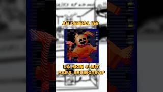 así debería ser la skin 8-bit para springtrap!1!! #roblox #fnaf #bitebynight
