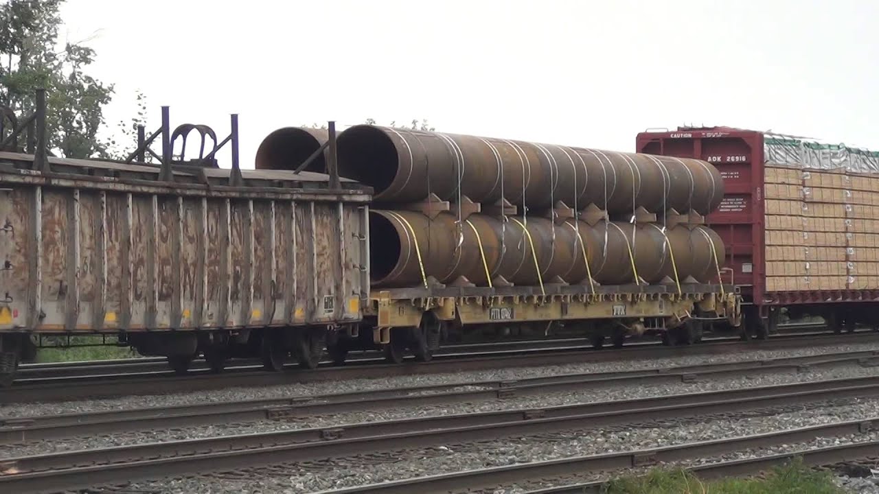 CSX Q364 Train Meets CP Powered K635 Train