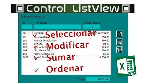 1️⃣4️⃣➖✅ CONTROL LISTVIEW (PARTE 2) ▶️ EXCEL - VBA (VISUAL BASIC PARA APLICACIONES)🟩