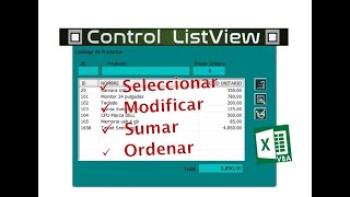 1️⃣4️⃣➖✅ LISTVIEW CONTROL (PART 2) ▶️ EXCEL - VBA (VISUAL BASIC FOR APPLICATIONS)