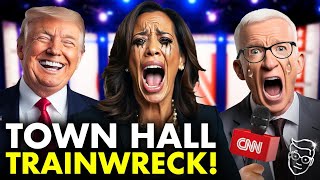 Kamala LOSES Debate With Herself On LIVE TV in HUMILIATING Town Hall, CNN Roasts: 'Word Salad City!'
