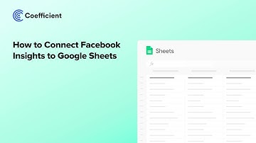 How to Connect Facebook Insights to Google Sheets