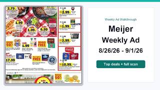 Details Meijer Weekly Ad (8/26/26 - 9/1/26) Top 10 Deals Guide