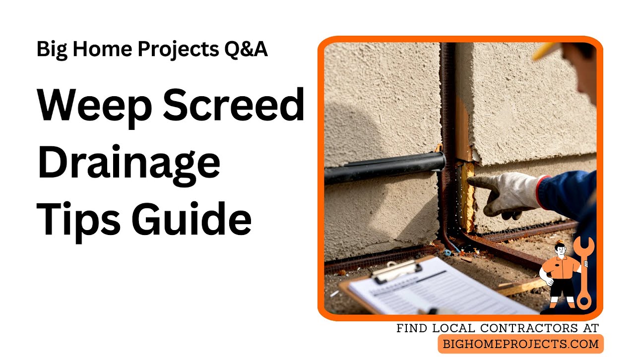 Weep Screed Drainage Plane Sealing for Stucco EIFS Pestproofing