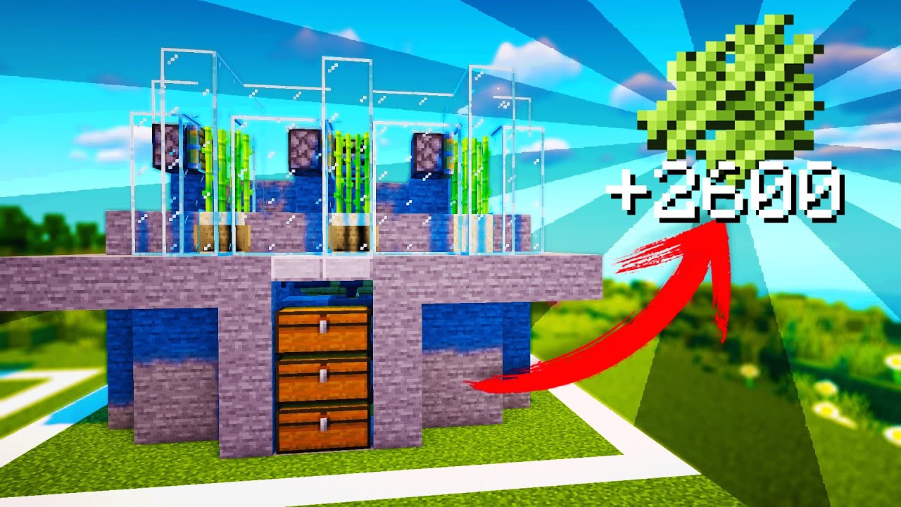 Granja De Cañas De Azucar Minecraft