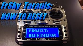 Taranis X9D: How To Completely Reset (when its FUBAR) screenshot 1