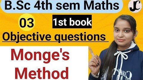 B.Sc 4th sem Maths|| 1st book Objective Questions|| By Jyoti Chaudhary ✍️✍️