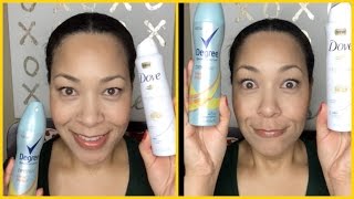 Dove vs. Degree Dry Spray | Battle of the DEODORANTS