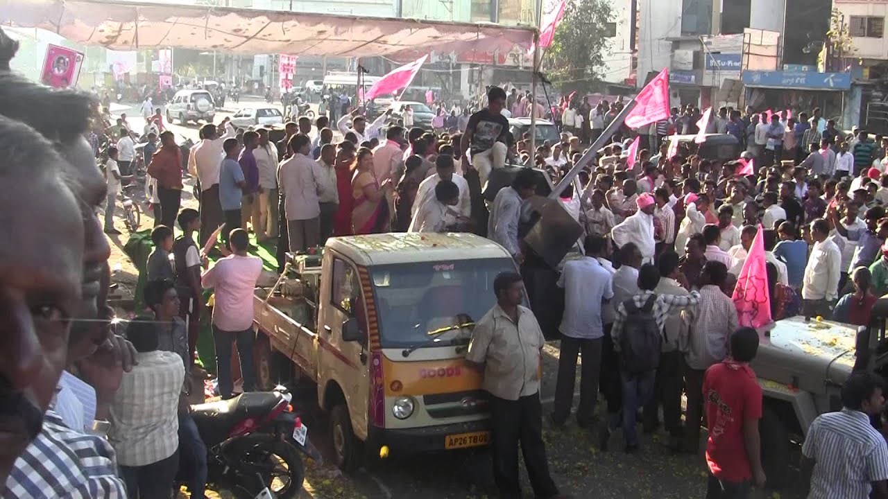 TRS Conduct Huge Rally For Invite KCR 1