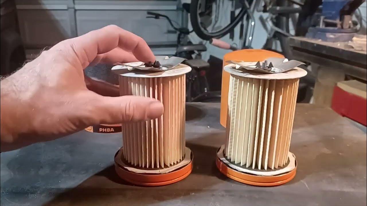 Fram Drive oil filter comparison PH8A - YouTube