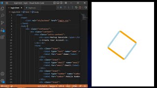 ASMR Programming - square loader in html - No Talking