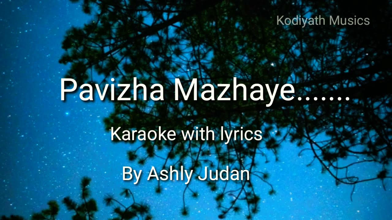 Pavizha Mazhaye  karaoke with lyrics  Athiran