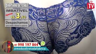 Shortinho De Renda Lindas Várias Cores R3,50