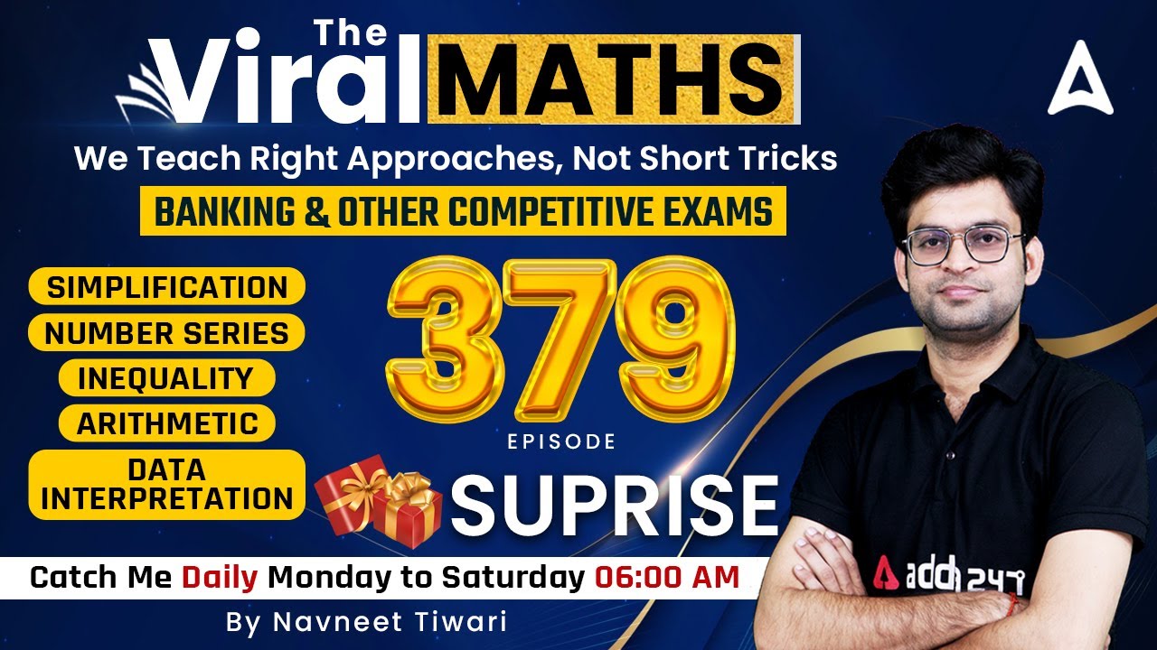 Bank Exams | Simplification | Number Series | Inequality | Arithmetic ...