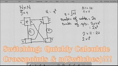 Switching Engineering - Cross-points and Number of Switches - Calculations