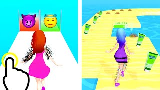 Take Them Off - Pretty Hair Remove Girl Run - All Levels iOS Android GamePlay screenshot 5