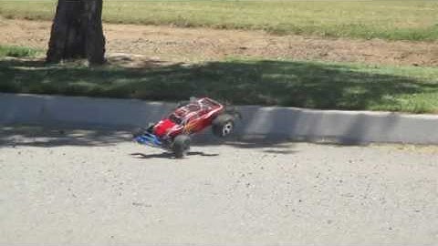 traxxas rustler front flip