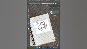 How to add realistic text on paper in photoshop 2025