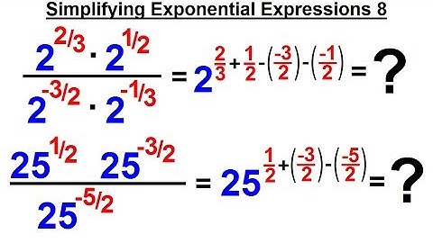 Algebra - Ch. 4: Exponents & Scientific Notation (31 of 33) Simplify Fractional Exponents  8